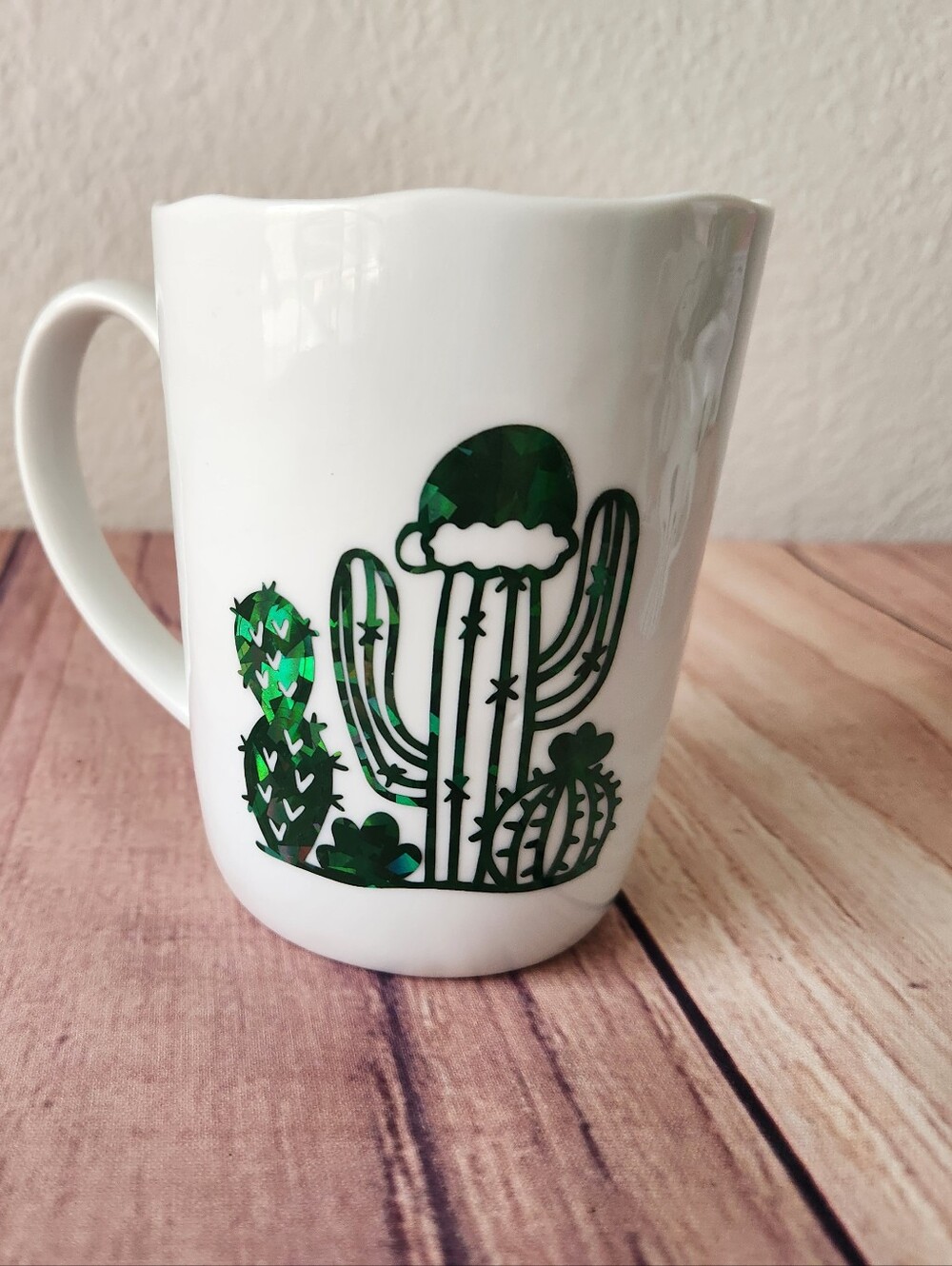 Crate & Barrel Mug Mercer Collection Cactus Holiday